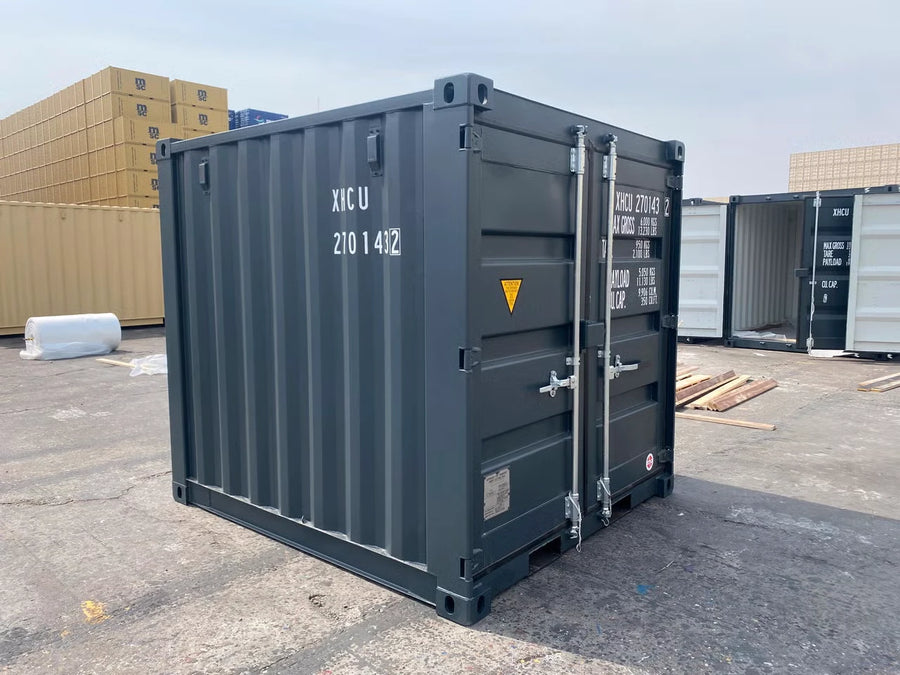 Nye 8-fods containere i antracitgrå (RAL 7016)